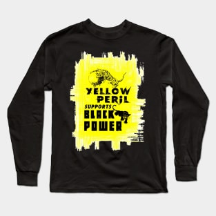 Yellow Peril Supports Black Power Long Sleeve T-Shirt